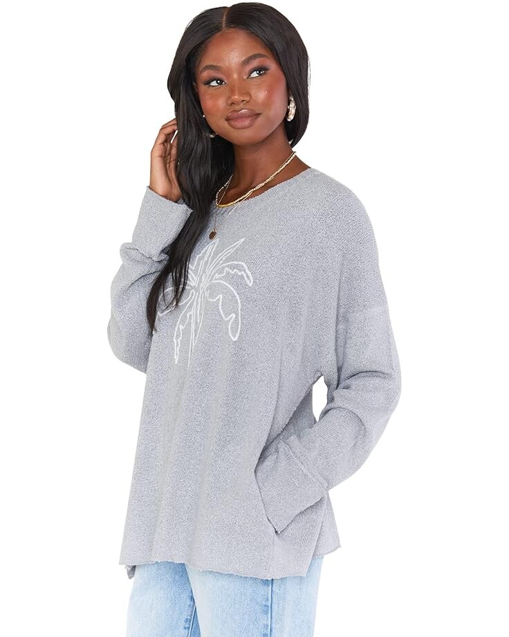 

Свитер Show Me Your Mumu Sue Cuffed Sweater, цвет Palm Tree Graphic Knit