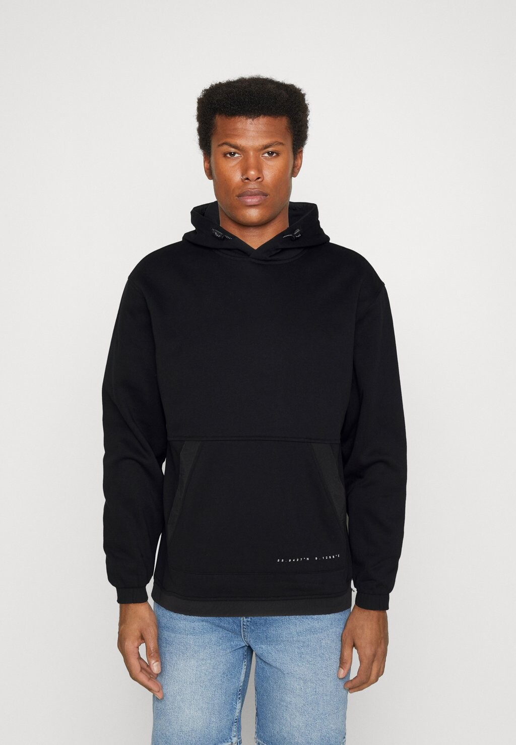 

Толстовка Jack & Jones, черный Jcofilo Plain Hood, черный