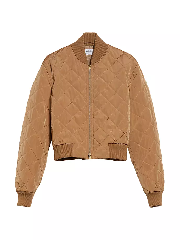 

Стеганый бомбер Fachiro Max Mara, цвет camel