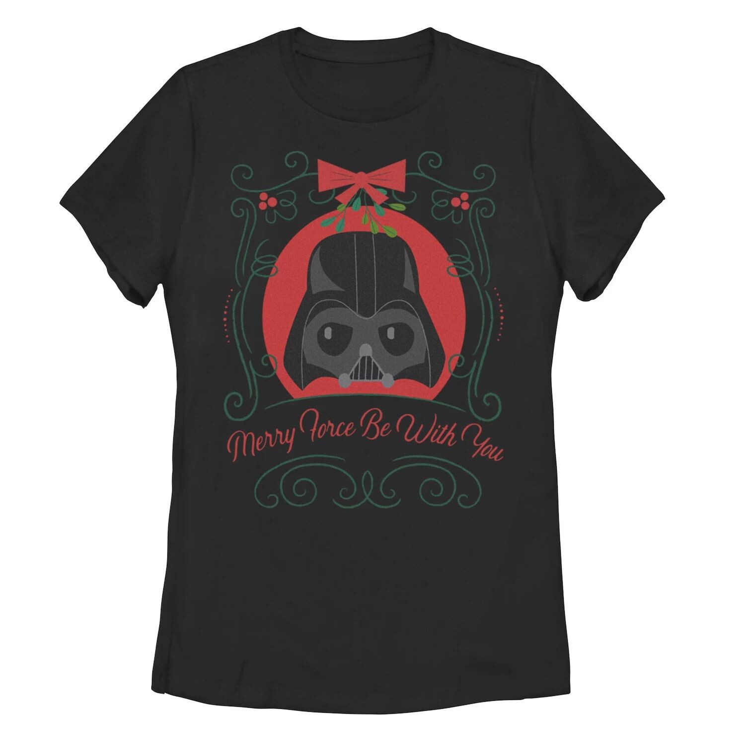 

Детская футболка с портретом Дарта Вейдера «Звездные войны» Merry Force Be With You Licensed Character