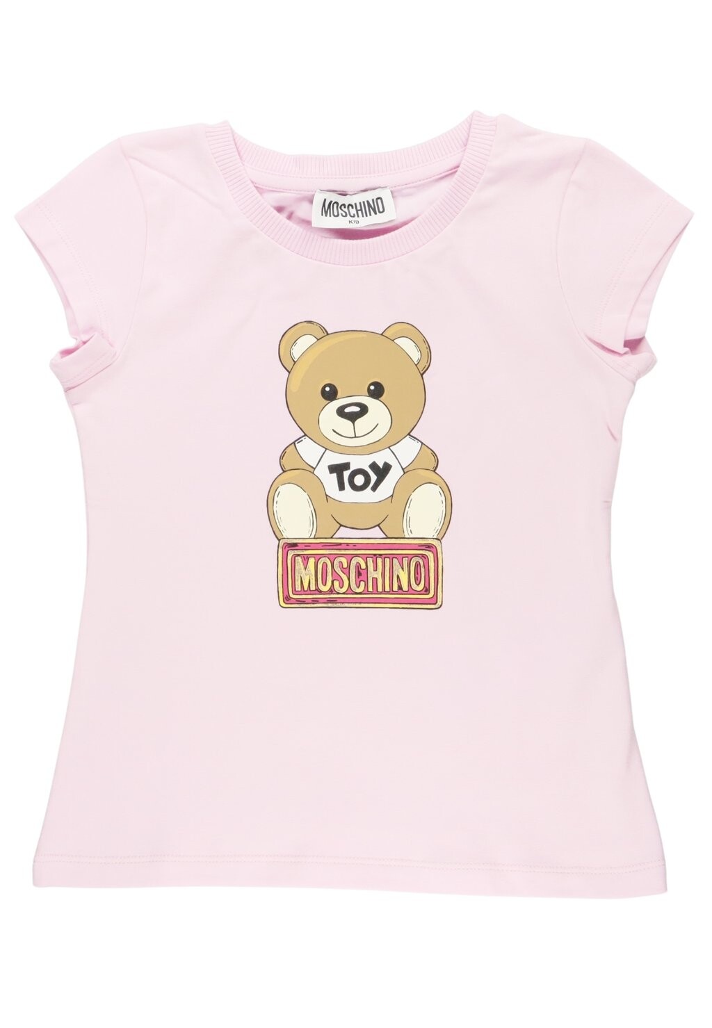 

Футболка с принтом MOSCHINO, розовая