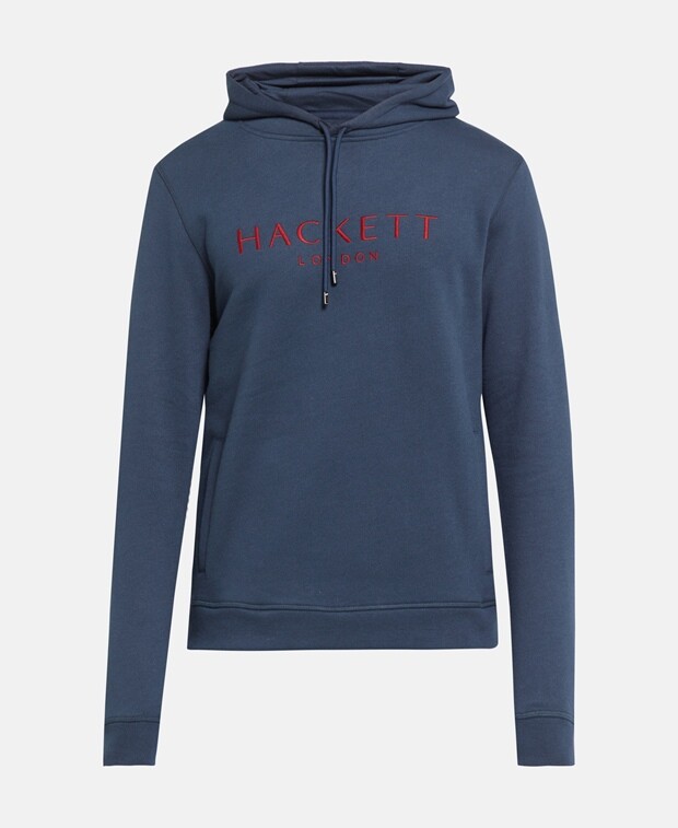 

Худи с капюшоном Hackett London, темно-синий