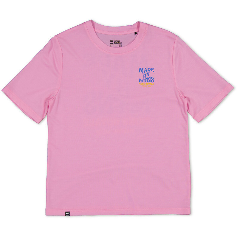 

Женская свободная футболка Icon Merino Air-Con Mons Royale, розовый