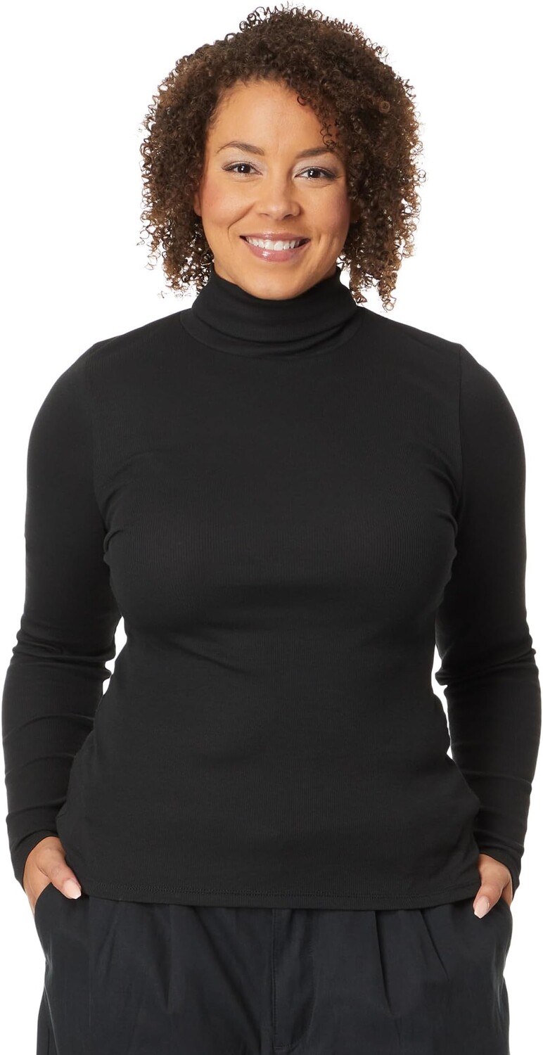 

Футболка Plus с водолазкой и длинными рукавами Madewell, цвет True Black