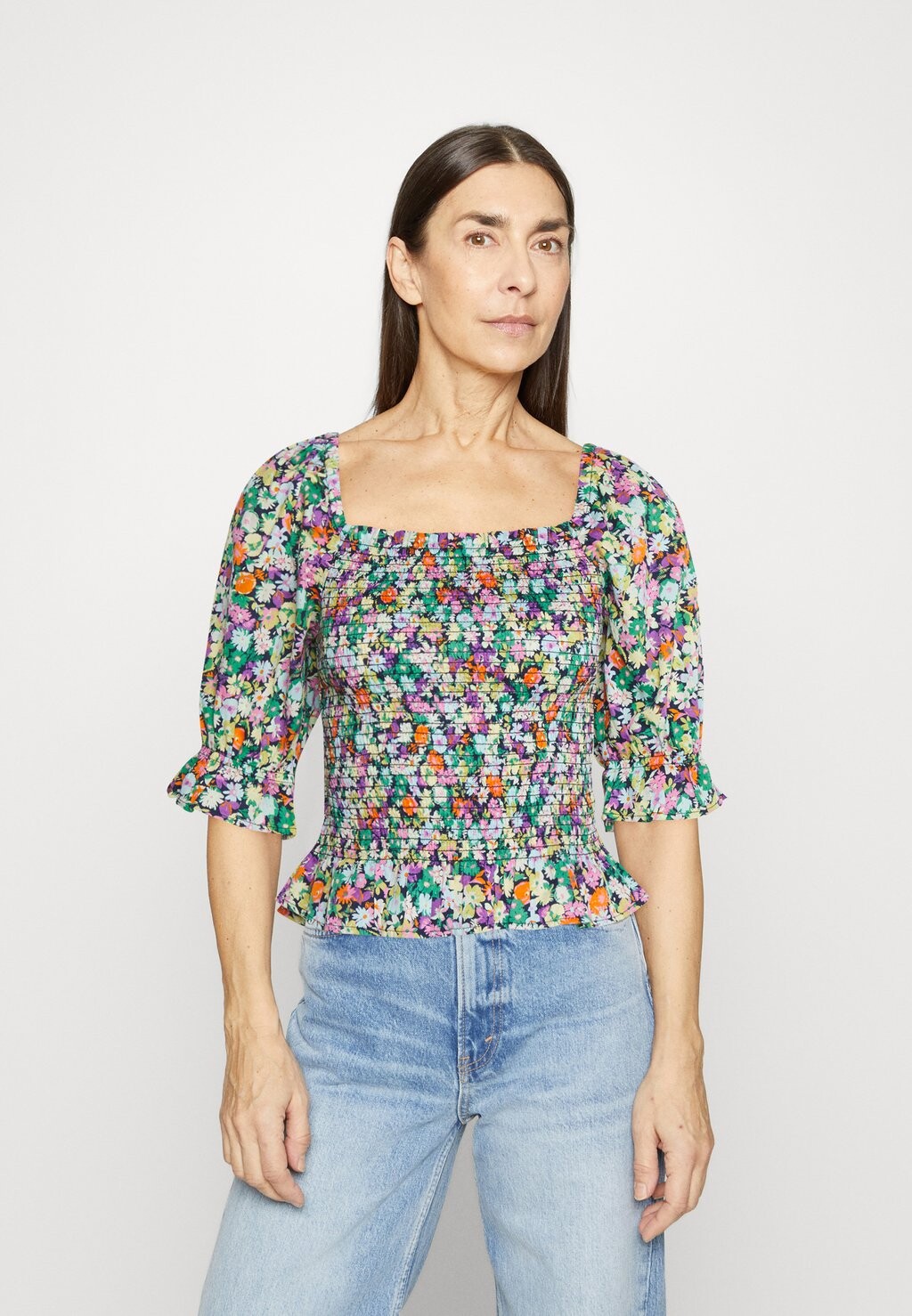 

Футболка с принтом GAP, мультиколор, Серый