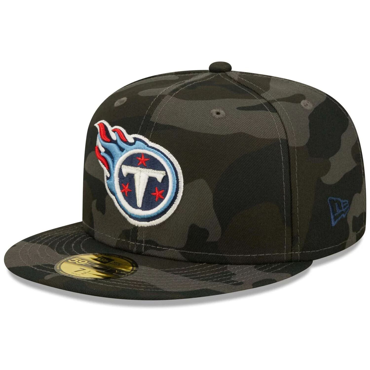 

Мужская облегающая шляпа New Era Black Tennessee Titans Camo 59FIFTY
