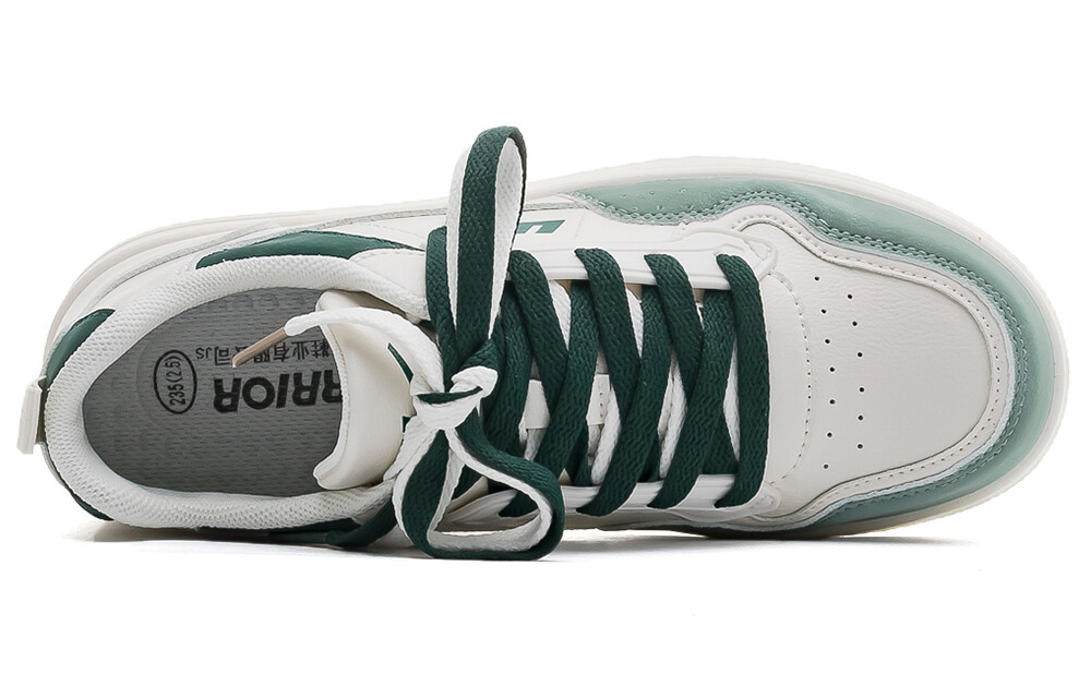 

Кроссовки WARRIOR Skateboarding Shoes Unisex Low-top Beige/Green, зеленый