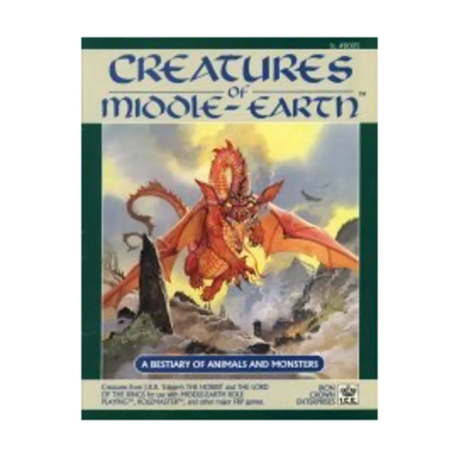 

Creatures of Middle-Earth, Middle-Earth Role Playing (MERP) (1st Edition) - Core Books & Supplements, мягкая обложка