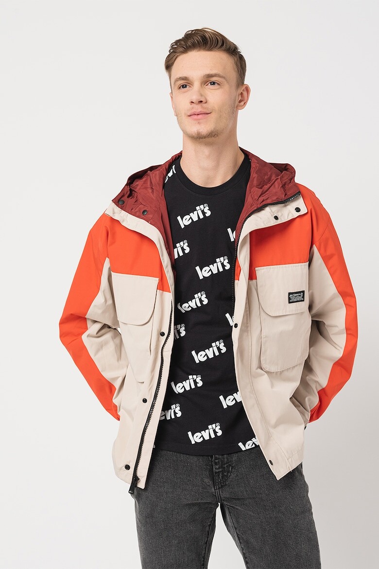 

Куртка с капюшоном и карманами с клапанами Levi'S, красный