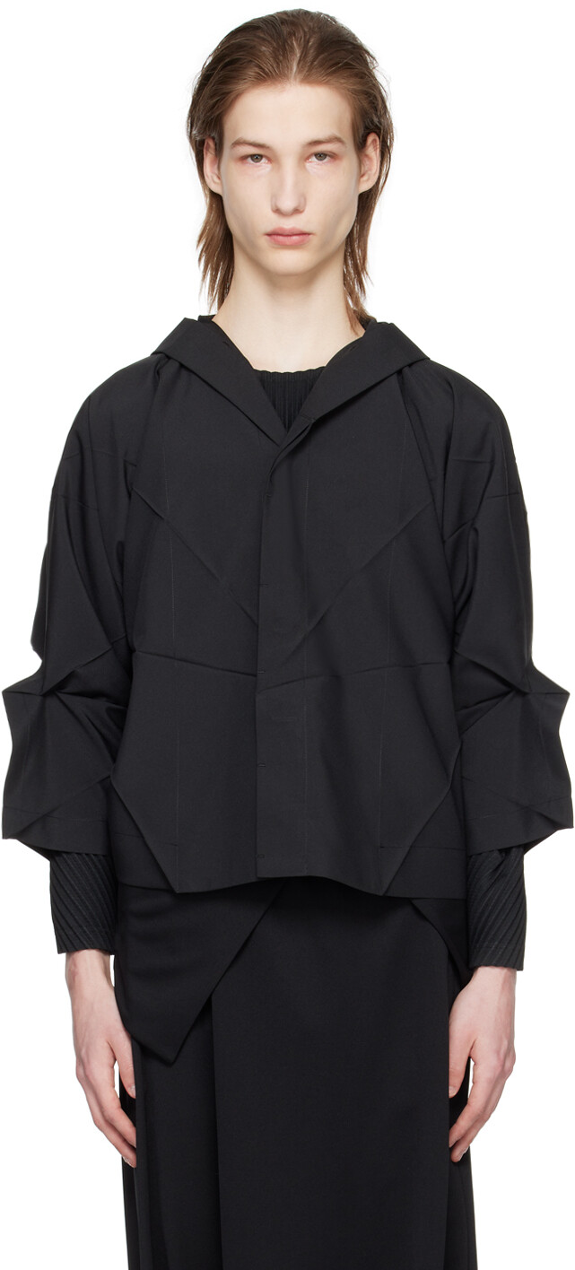

Черная однотонная куртка 132 5. Issey Miyake