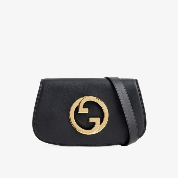 

Сумка через плечо из зернистой кожи Blondie Gucci, черный