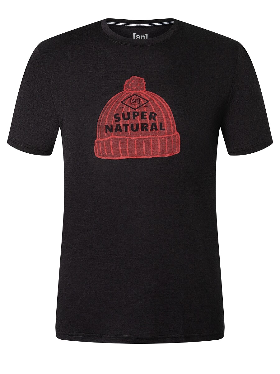 

Рубашка super.natural Merino T Shirt, черный