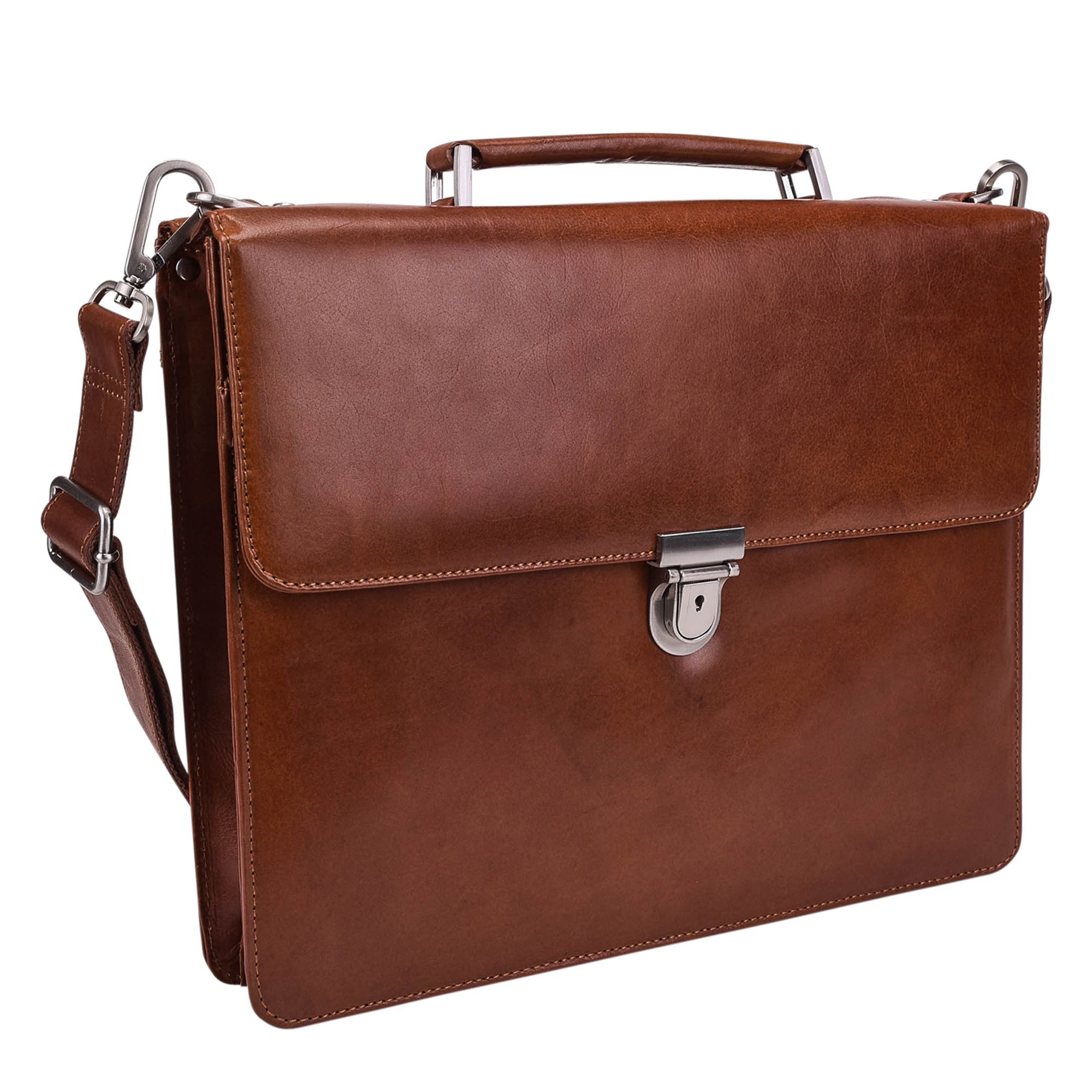 

Сумка для ноутбука Leonhard Heyden Cambridge Leder 38 cm Laptopfach, коньячный