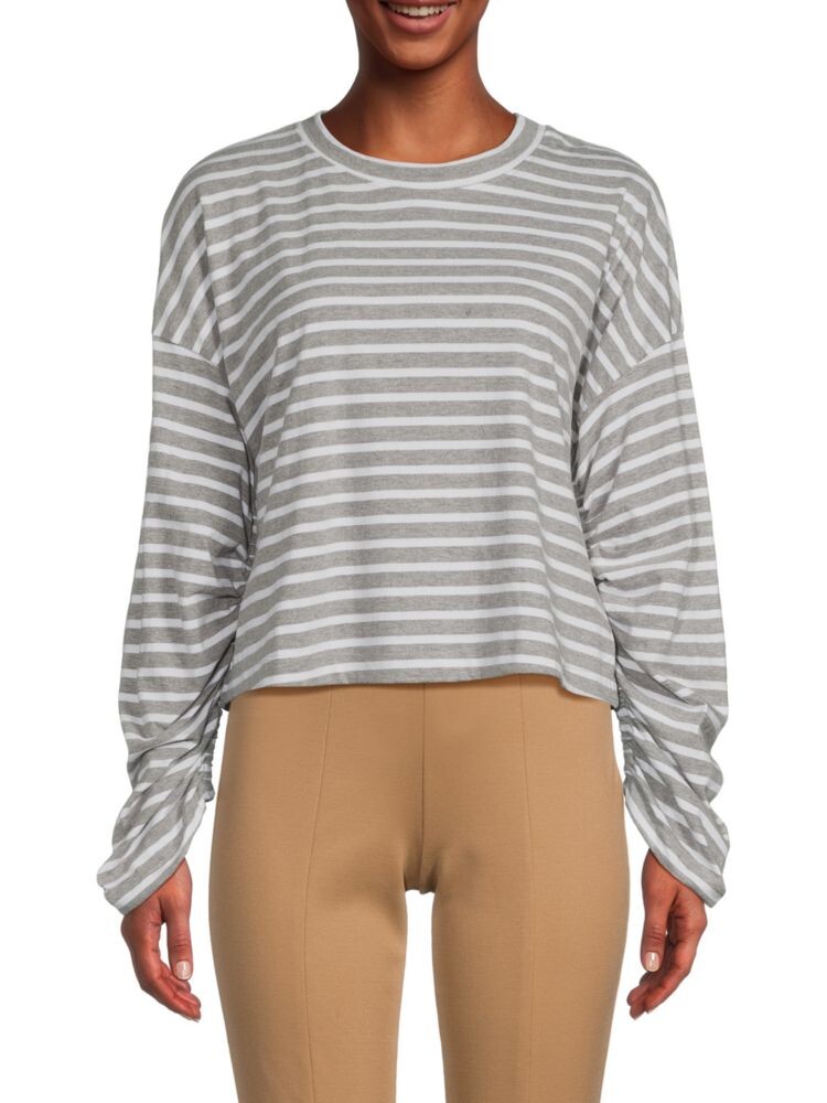 

Топ «летучая мышь» в полоску с круглым вырезом Rd Style, цвет Heather Grey