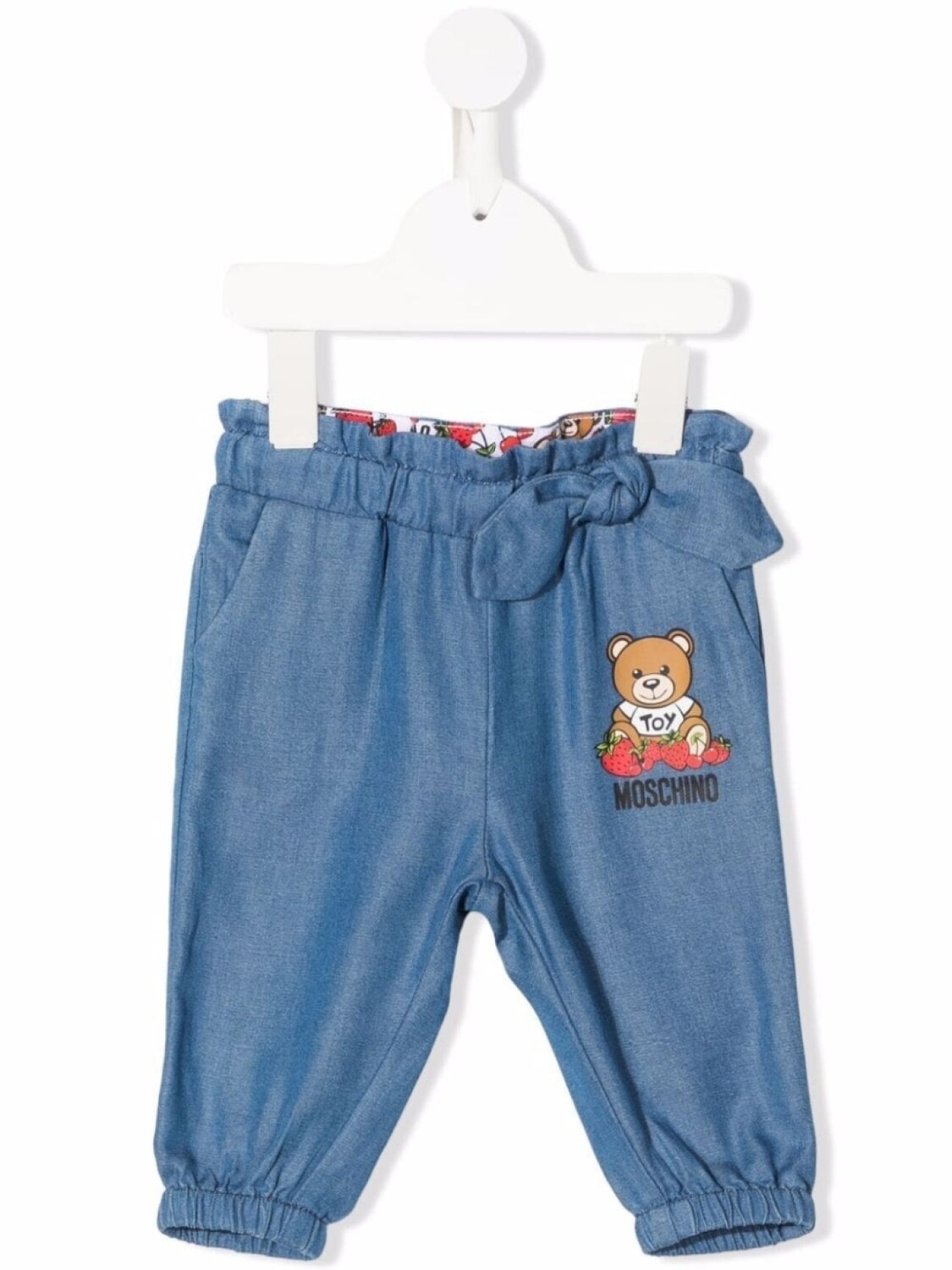 

Брюки с принтом Teddy Bear Moschino Kids, синий