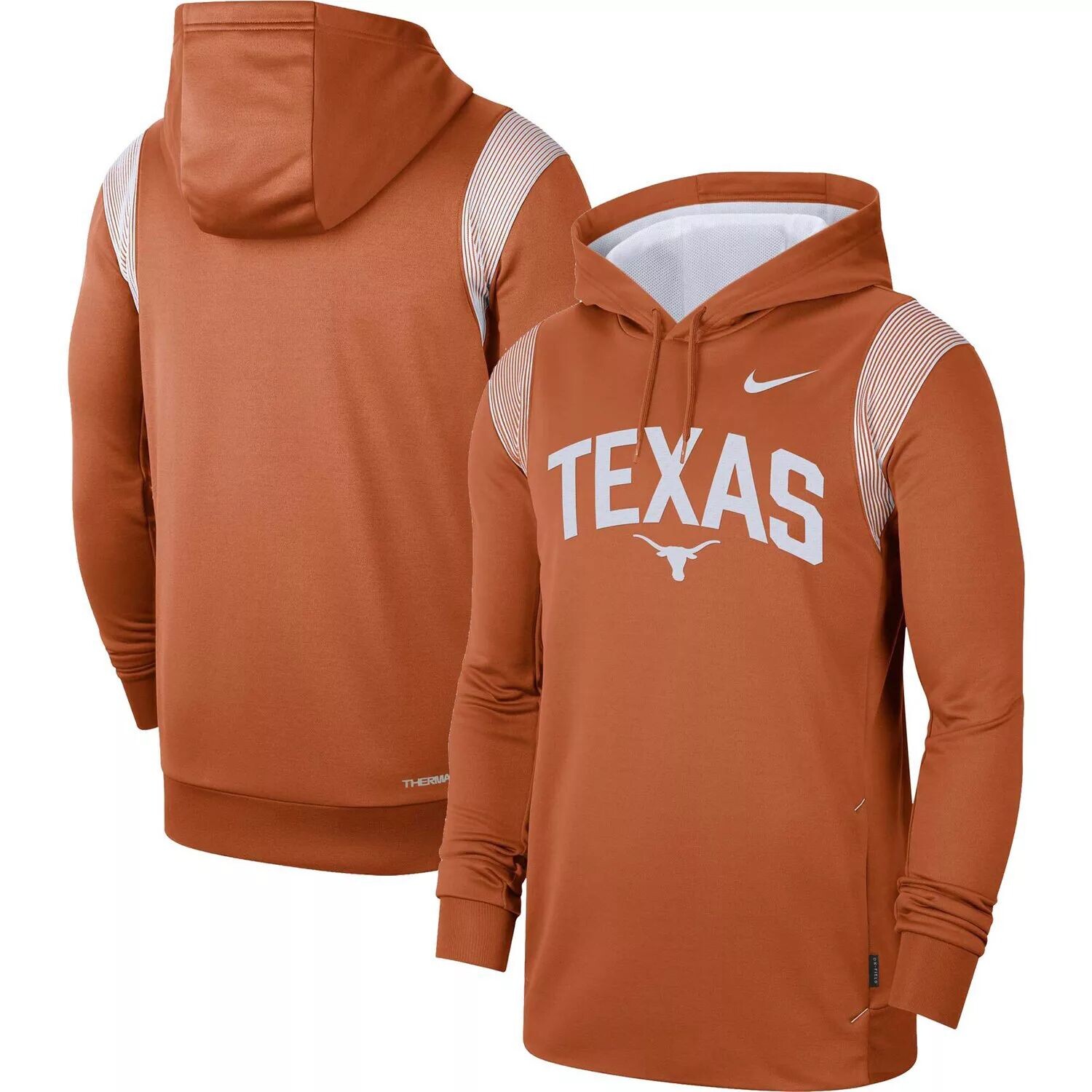 

Мужской пуловер с капюшоном Nike Texas Orange Texas Longhorns 2022 Game Day Sideline Performance