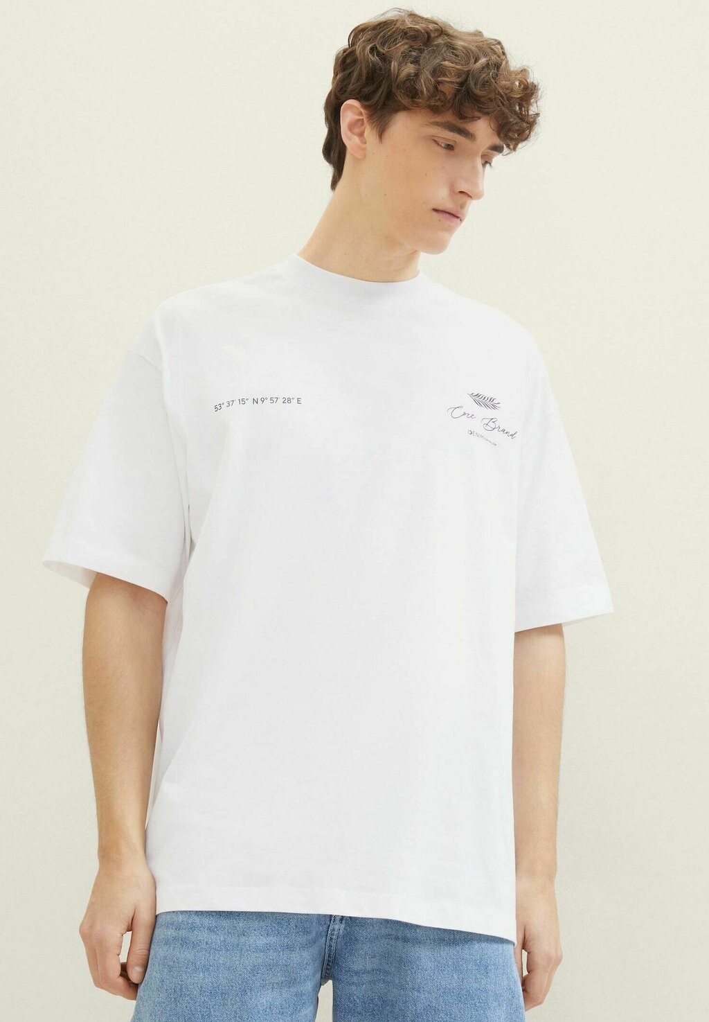 

Футболка с принтом TOM TAILOR DENIM, цвет white