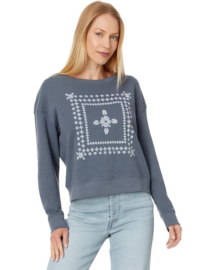 

Свитер Pendleton Graphic French Terry Pullover, цвет Vintage Indigo