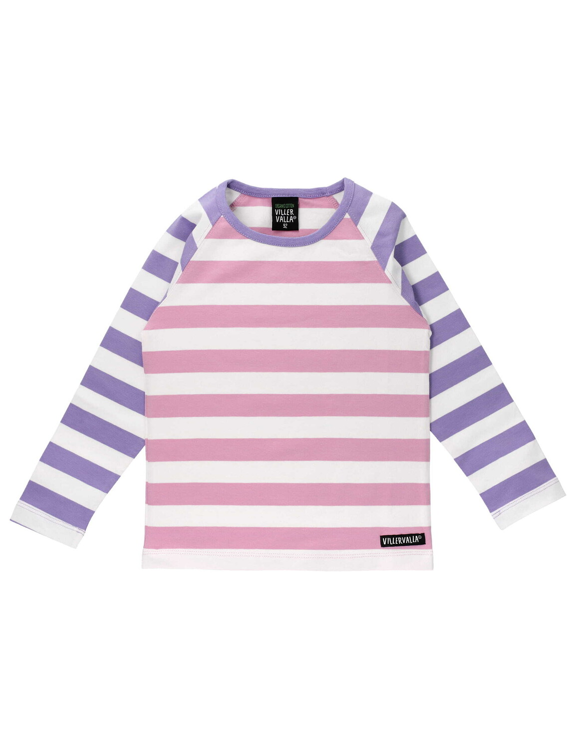 Футболка Villervalla Langarm Stripes Lavender/Bloom, цвет weiß rosa lila боди langarm kollektion villervalla цвет weiß