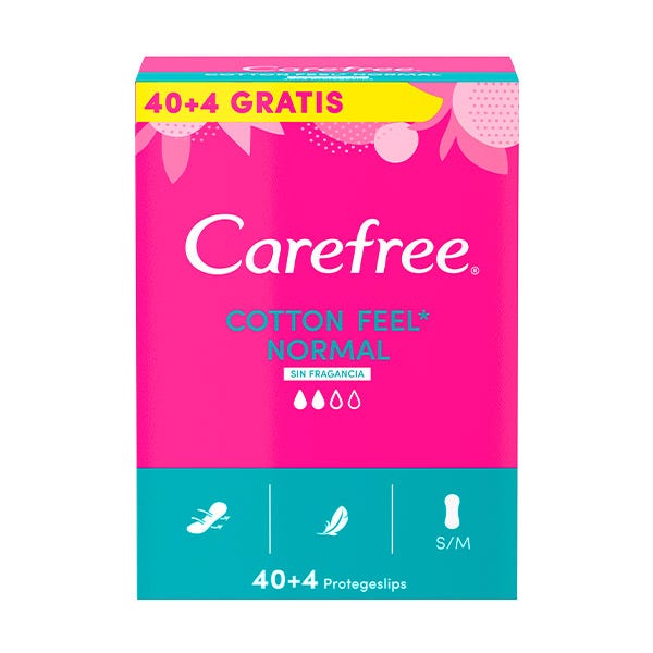Cotton 40 шт Carefree carefree carefree салфетки plus large fresh ароматизированные