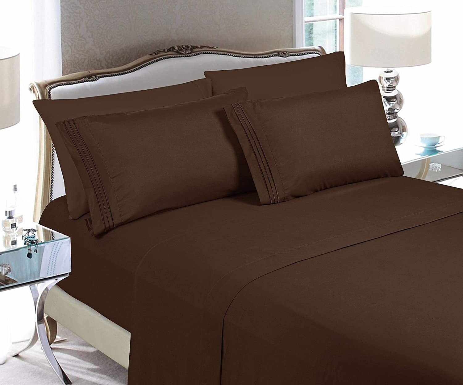 

Набор наволочек Elegant Comfort, коричневый
