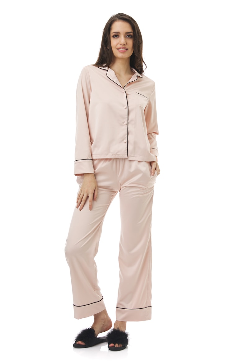цена Пижама Coco с нагрудным карманом En Privé, розовый