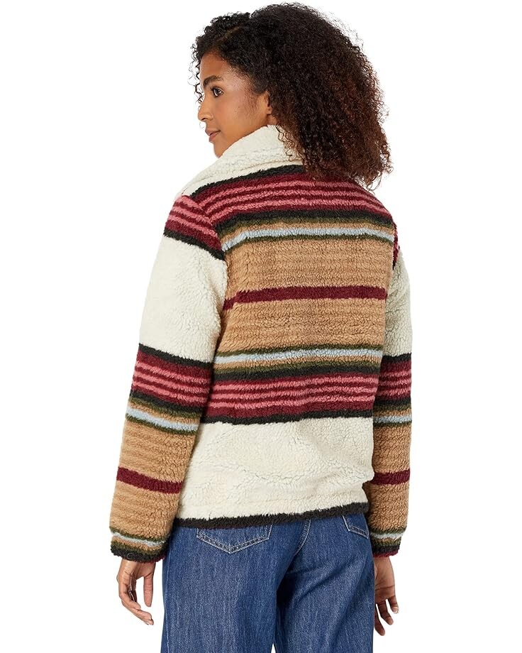 

Куртка Dylan by True Grit Blanket Stripe Zip Jacket, слоновая кость
