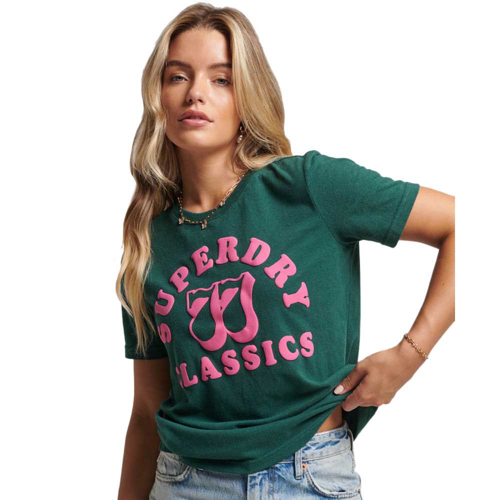 

Футболка Superdry Archive Neon Graphic, зеленый