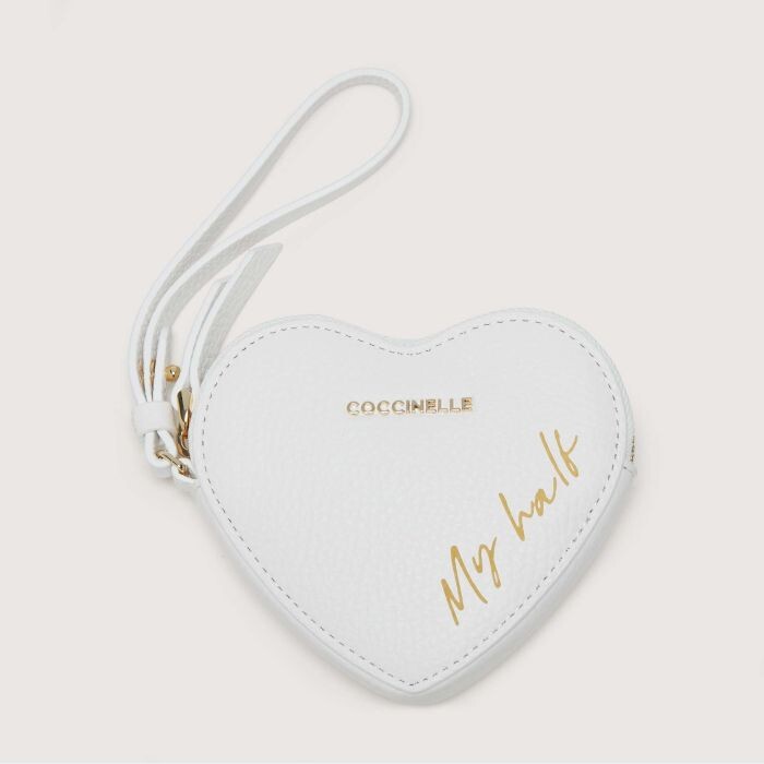

Кошелек для монет из зерненой кожи Coccinelle VALENTINE, белый