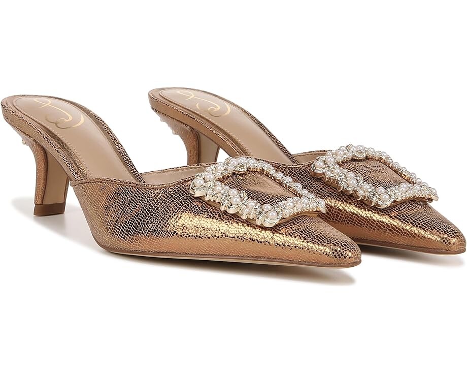 

Туфли Sam Edelman Brit Luster, цвет Deep Gold Suede
