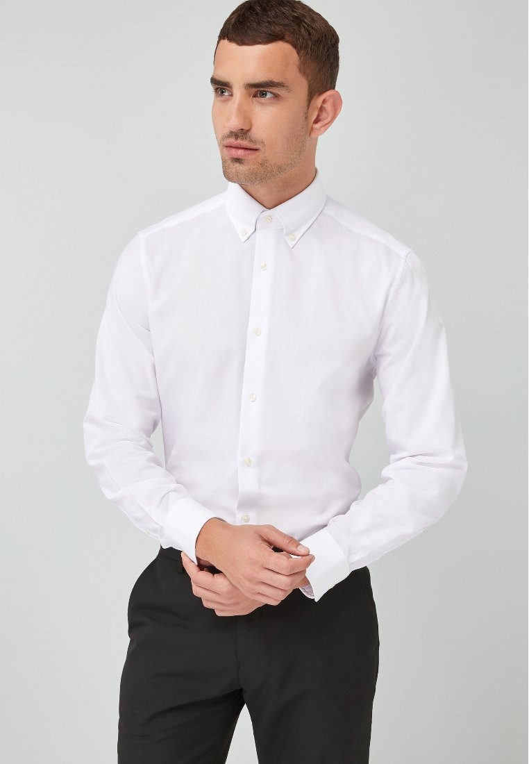 

Рубашка Easy Care Oxford-Regular Fit Single Cuff Next, белый