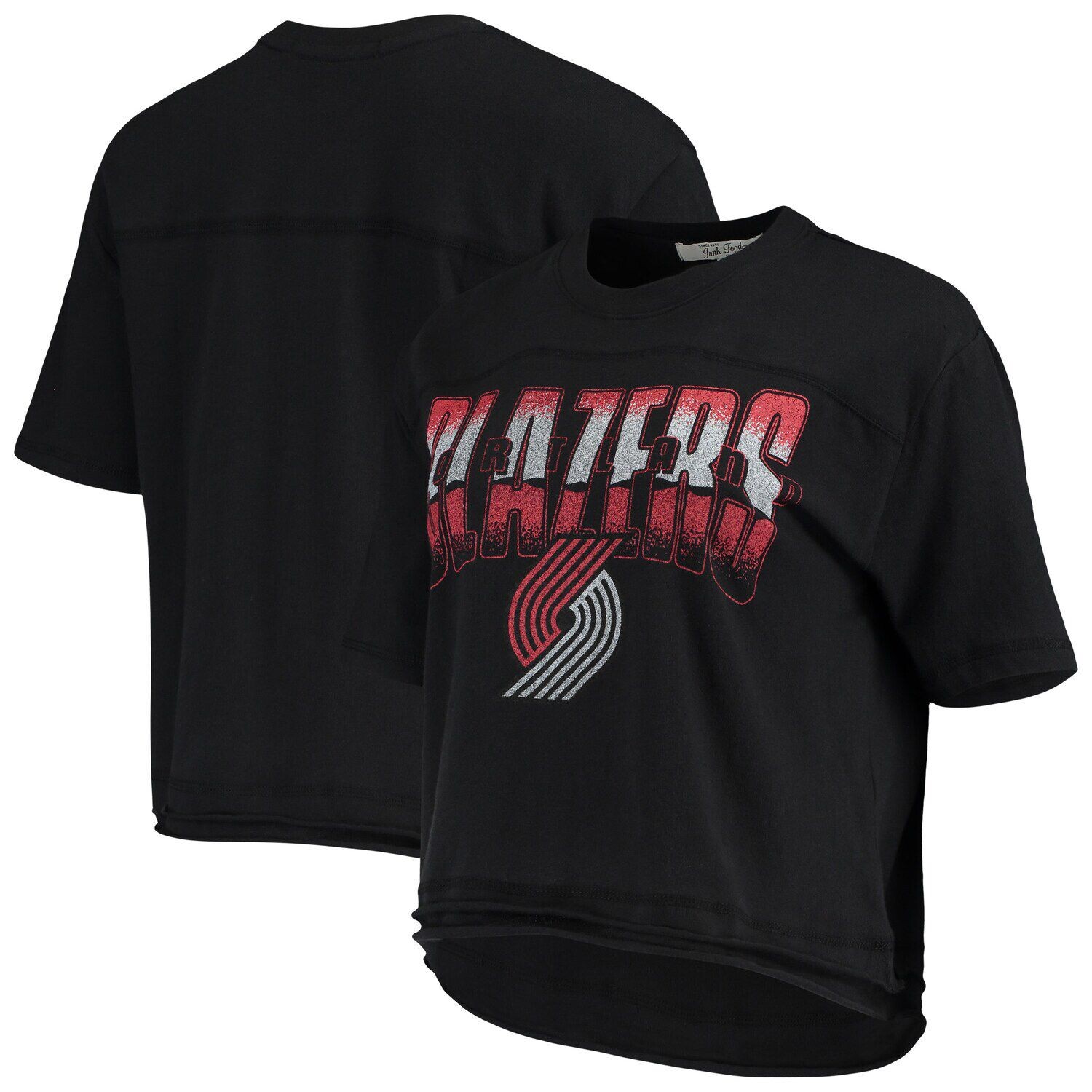 

Женский укороченный топ с градиентом черного цвета Portland Trail Blazers для женщин Junk Food