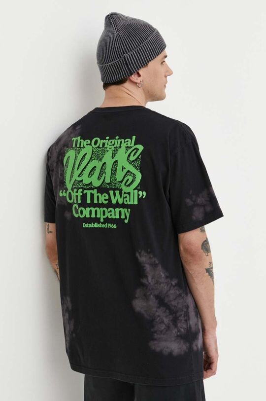 

Хлопковая футболка Vans, черный