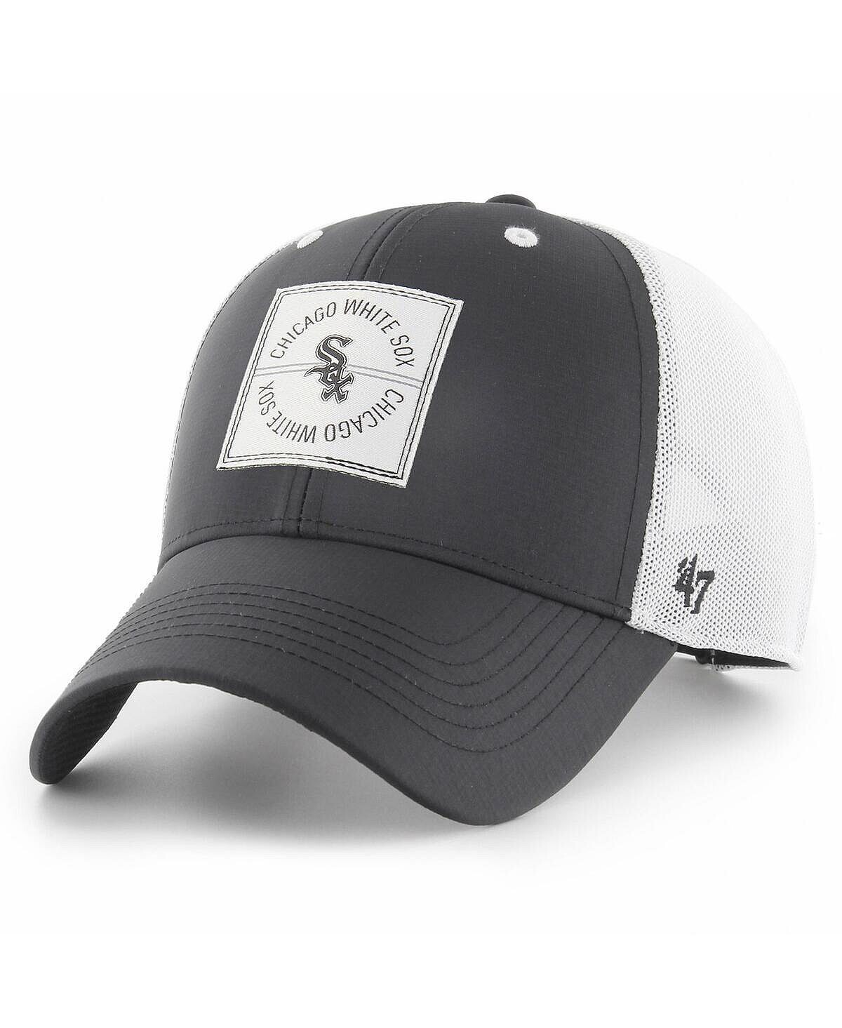 

Мужская черная регулируемая кепка Chicago White Sox Disburse MVP Trucker '47 Brand
