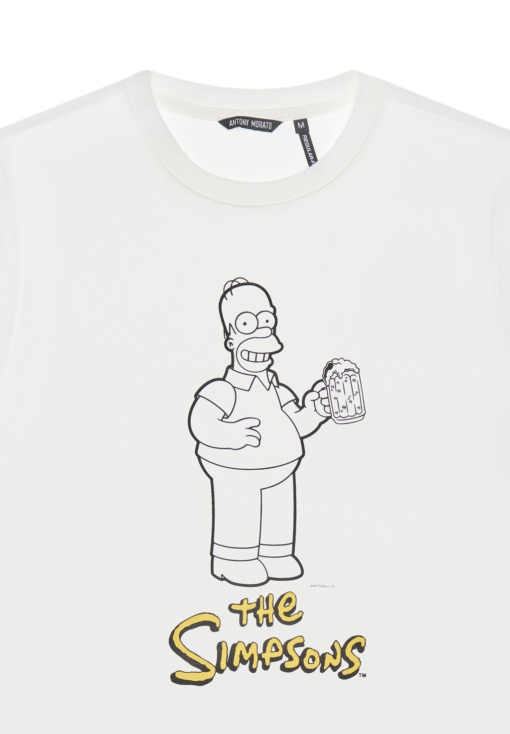 

Футболка с принтом Homer Simpson Regular Fit Antony Morato, бежевыйовая