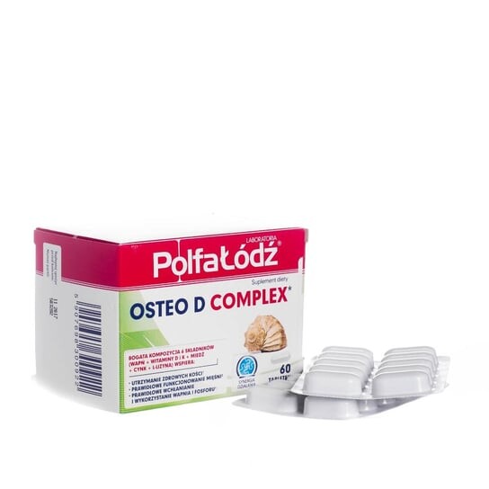 

Osteo D Complex, добавка для здоровья костей, 60 таблеток Polfa Łódź