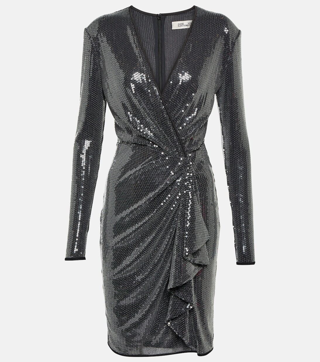

Мини-платье lexa с пайетками Diane Von Furstenberg, серый