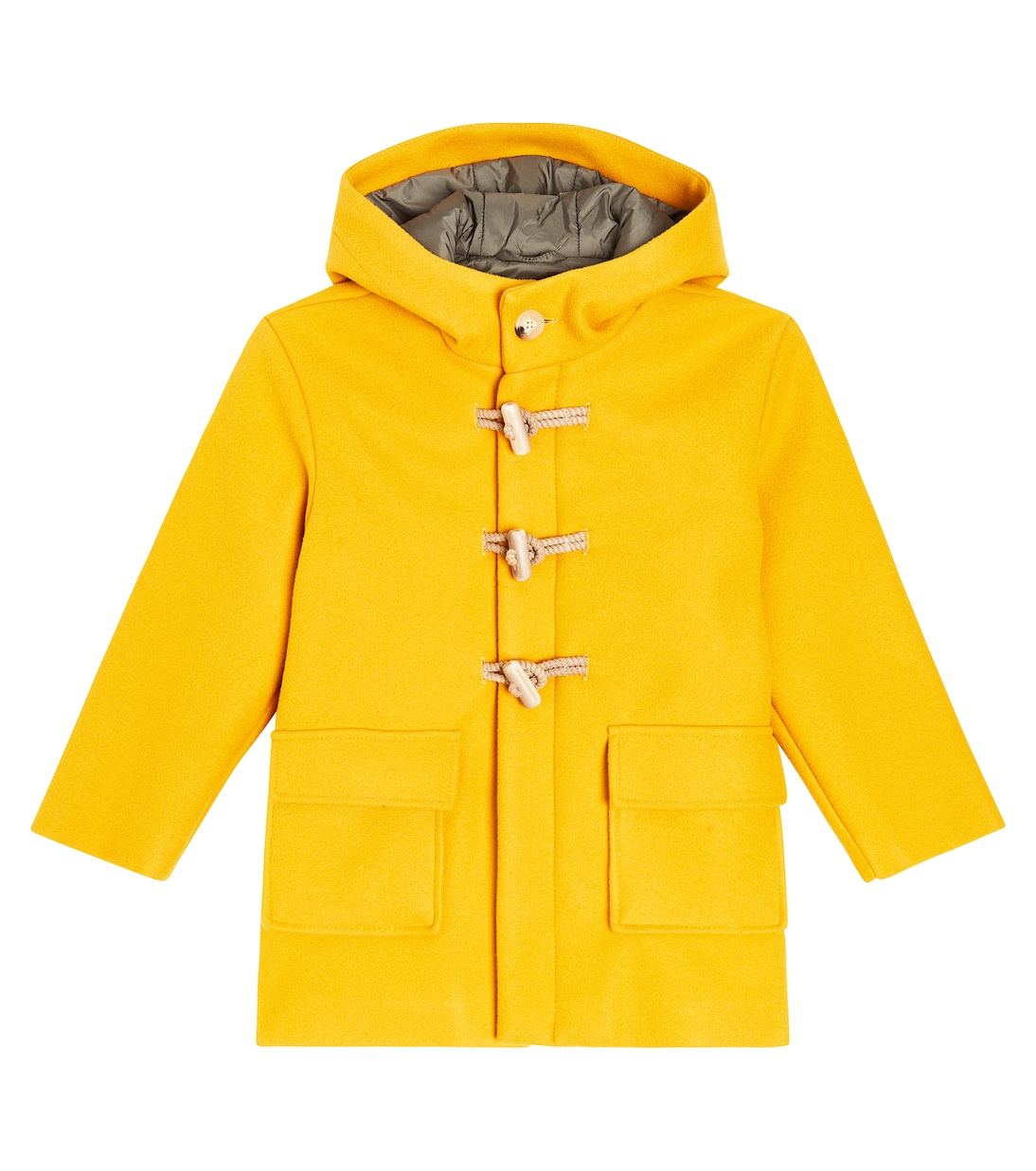 Пальто с капюшоном Il Gufo, желтый