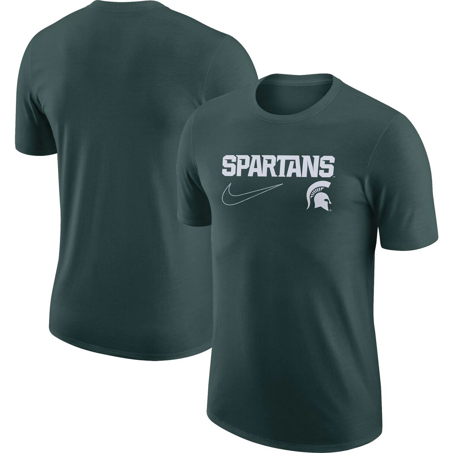 

Мужская зеленая футболка Michigan State Spartans Swoosh Max90 Nike