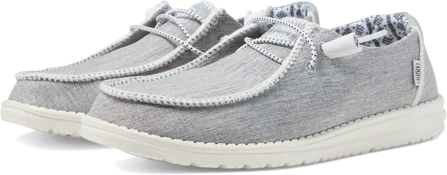 

Кроссовки Wendy Boho Stitch Slip-On Casual Shoes Hey Dude, цвет White Melange