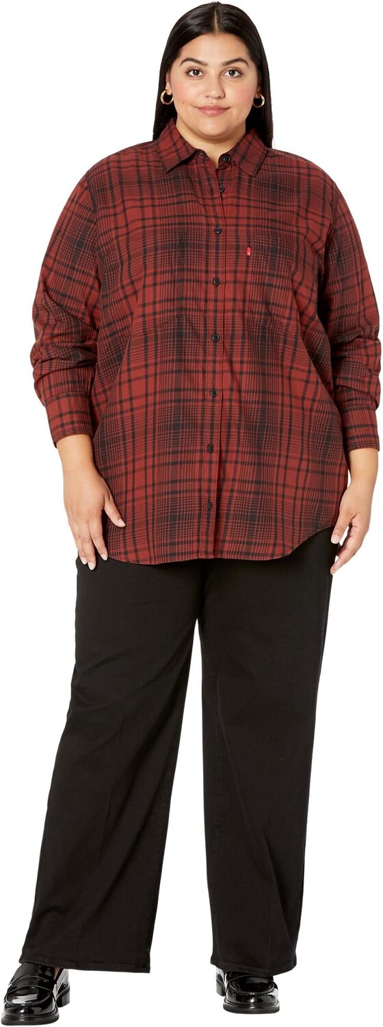 

Рубашка Hasina Tunic Levi's, цвет Marion Plaid Fired Brick
