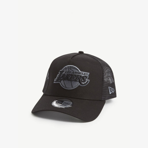 

Кепка дальнобойщика trucker la lakers из хлопка и сетки New Era, черный