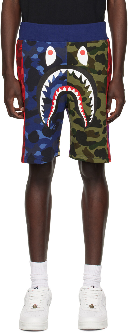 

Разноцветные камуфляжные шорты BAPE Crazy