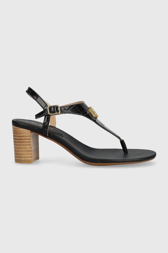 Кожаные сандалии Westcott II Lauren Ralph Lauren, черный