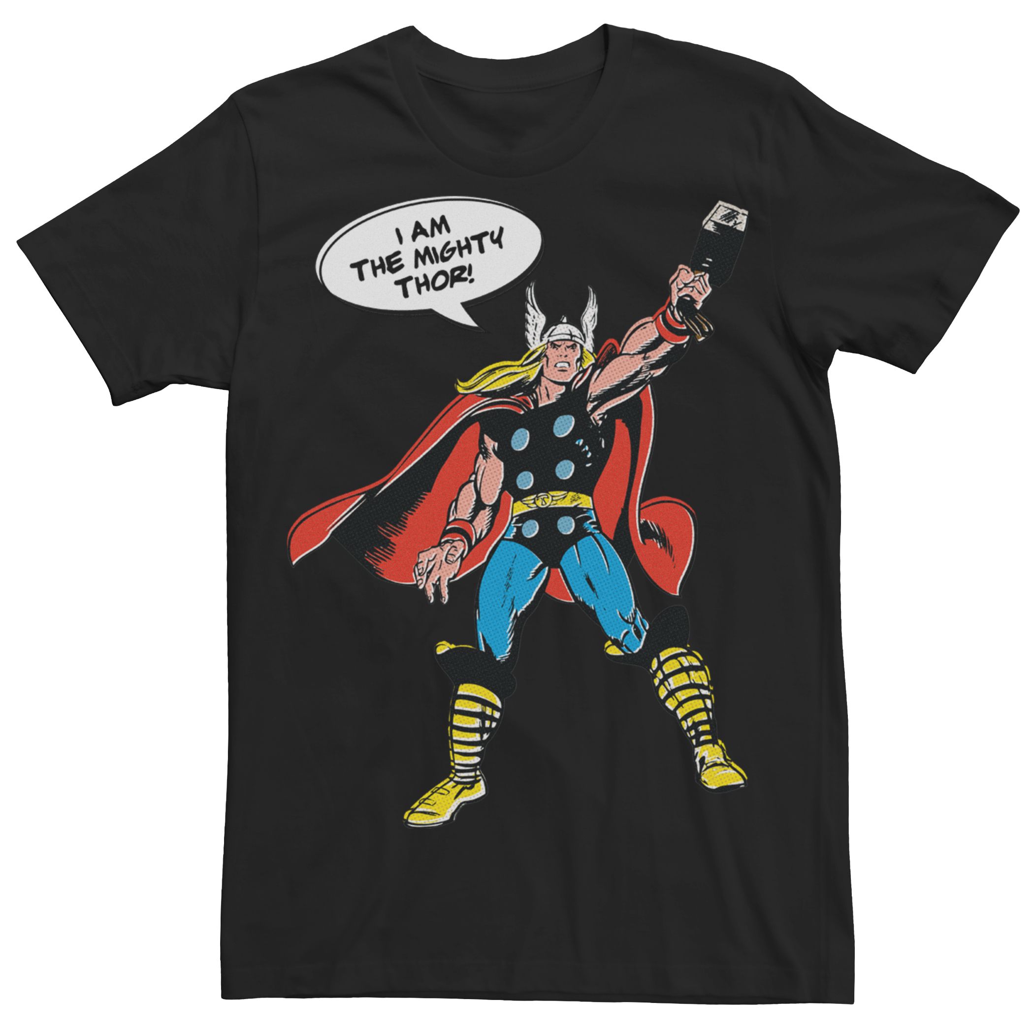 Мужская футболка с винтажным рисунком Marvel Retro Thor Licensed Character