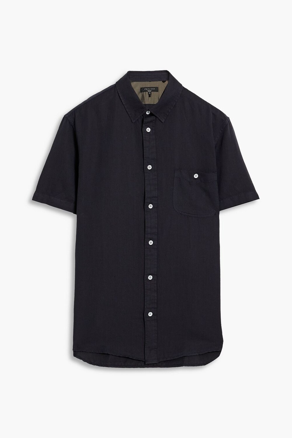 

Рубашка Gus из льна и хлопка RAG & BONE, синий