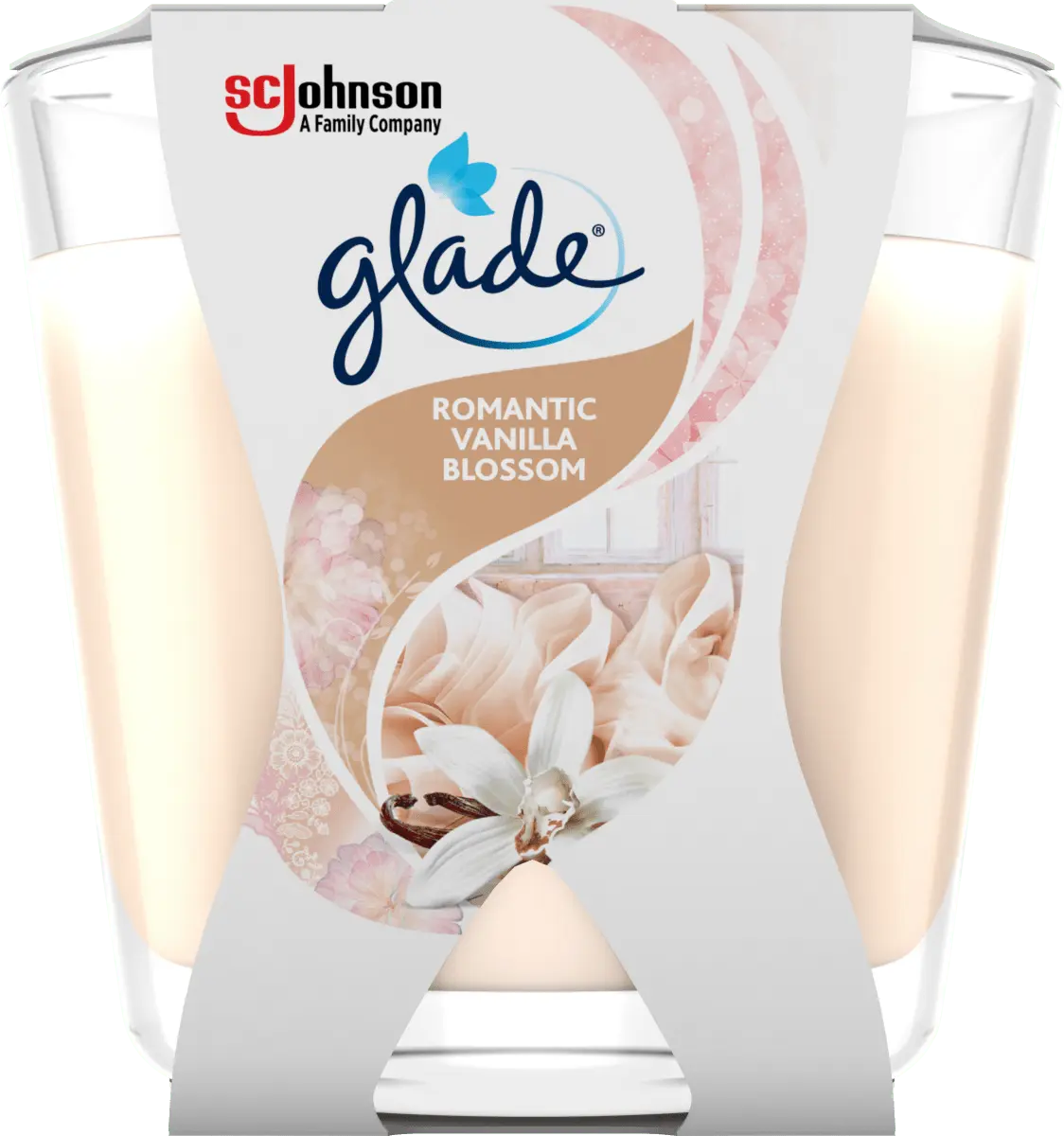 

Ароматическая свеча в стакане Романтик Ваниль 70г 1 шт. glade