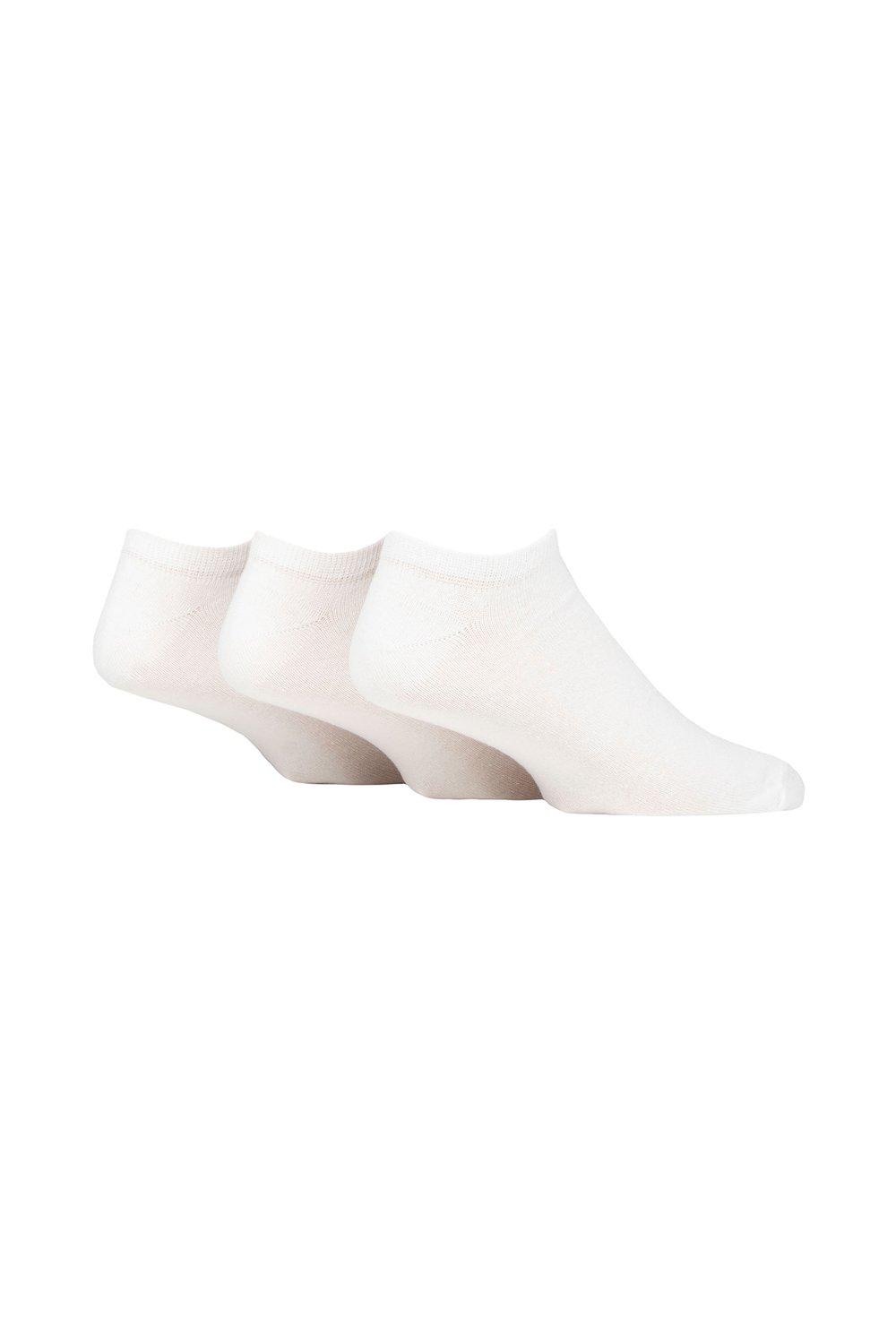 3 пары простых спортивных носков из 100% переработанного хлопка SOCKSHOP TORE, белый