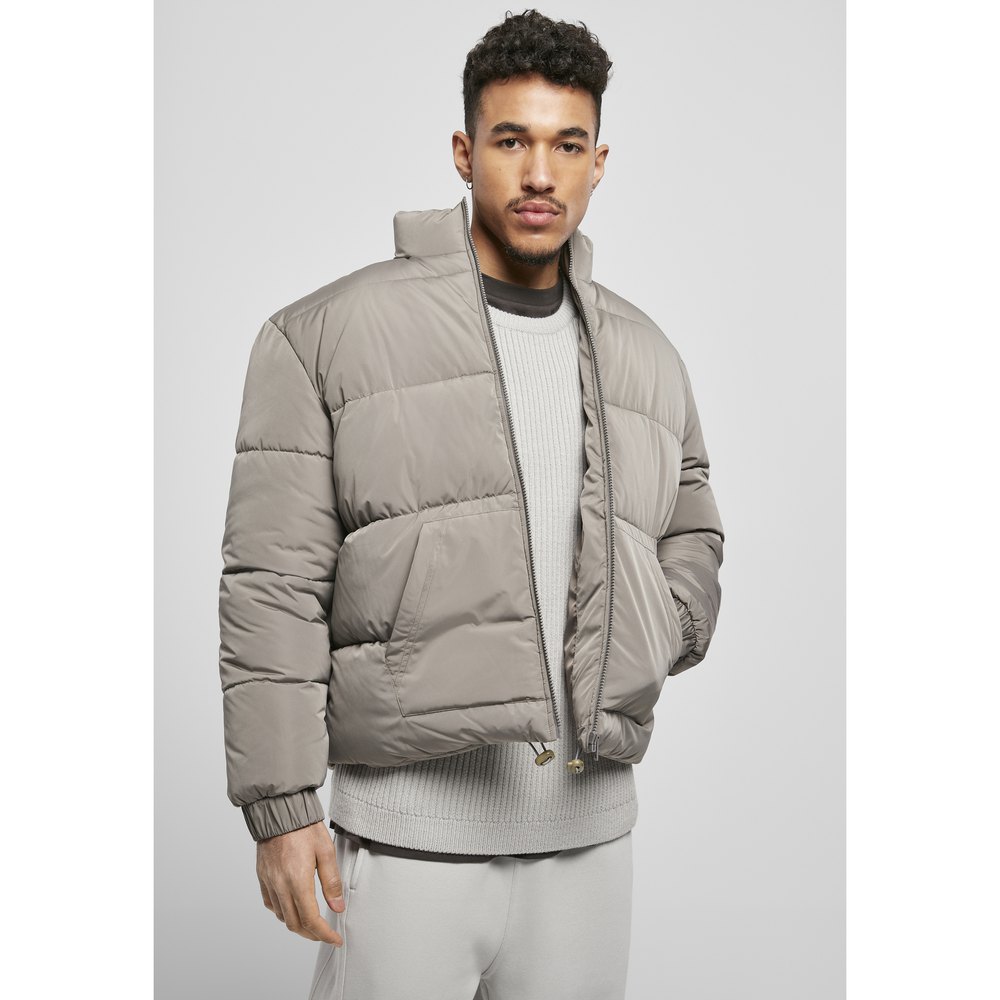 Куртка Urban Classics Cropped Puffer, серый