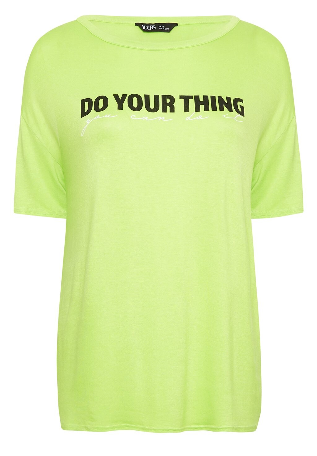 

Футболка с принтом Yours Clothing, зеленый
